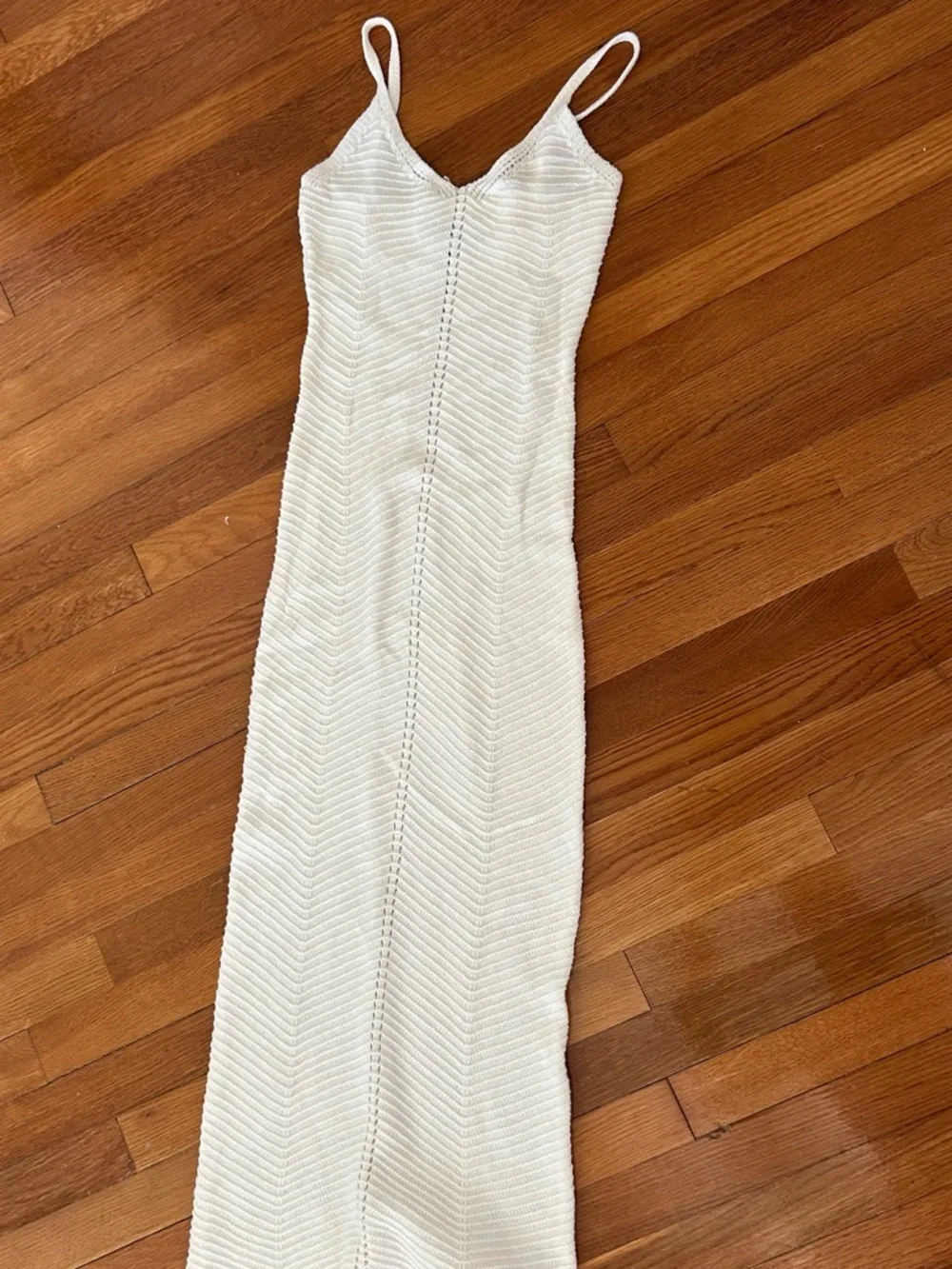 Princess Polly Cream Knit Midi Dress with Scoop Neck - Picture 2 of 3